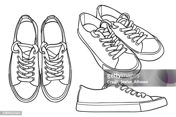 komfortabel forbi Pinpoint 314 Tennis Shoe Sketch Photos and Premium High Res Pictures - Getty Images
