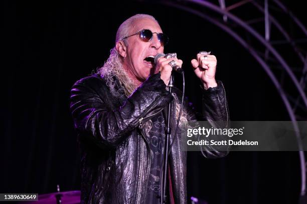 Singer Dee Snider, former singer of Twisted Sister, performs onstage during a Concert for Ukraine benefiting Save the Children's "Children's...