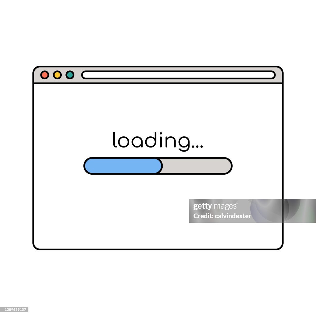 Loading Browser Screen Web Browser Loading Screen High-Res Vector Graphic - Getty Images