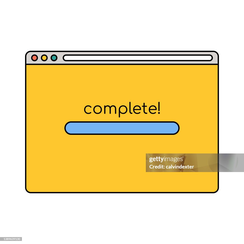 Loading Browser Screen Web Browser Loading Screen High-Res Vector Graphic - Getty Images