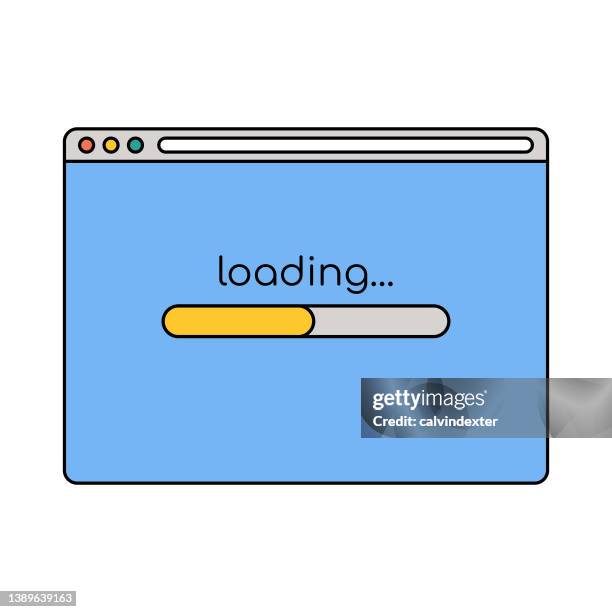 Web Browser Loading Screen High-Res Vector Graphic - Getty Images