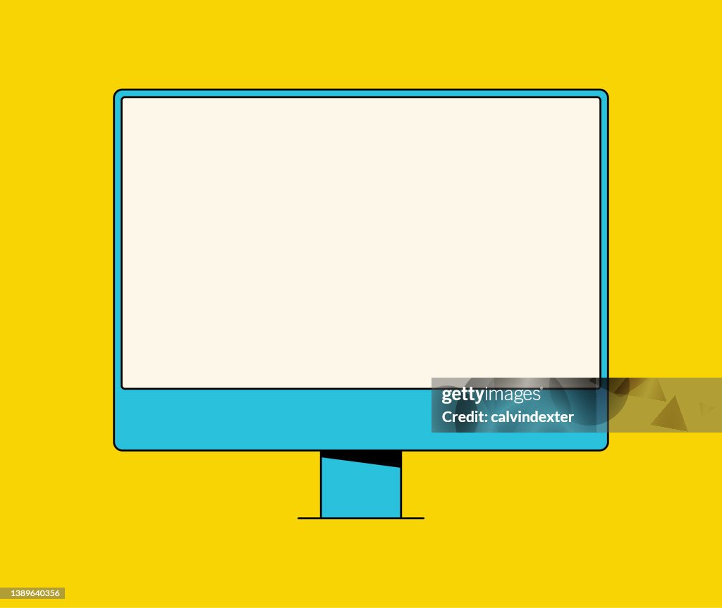 Computer Images Editable Desktop Computer Editable Strokes High-Res Vector Graphic - Getty Images