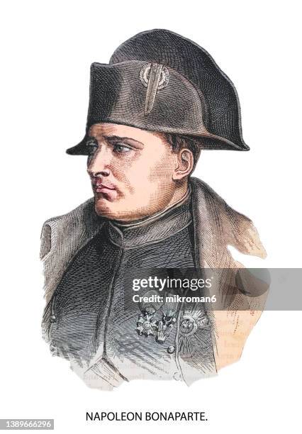 portrait of the napoleon i bonaparte, emperor of the french - napoleonic wars stock pictures, royalty-free photos & images