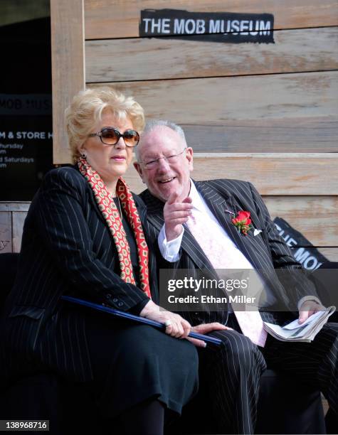 Las Vegas Mayor Carolyn Goodman , and her husband, former Las Vegas Mayor Oscar Goodman, a former defense attorney for reputed mobsters, attend the...