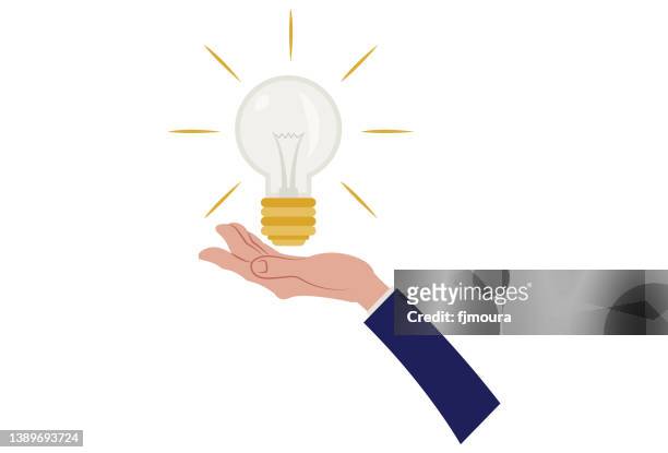 lâmpada de ideias - lâmpada stock illustrations