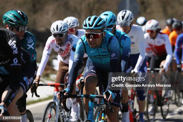 Yuriy Natarov of Kazahkstan and Team Astana – Qazaqstan competes during the 61st Itzulia Basque Country 2022 - Stage 2 a 207,6km stage from Leitza to...