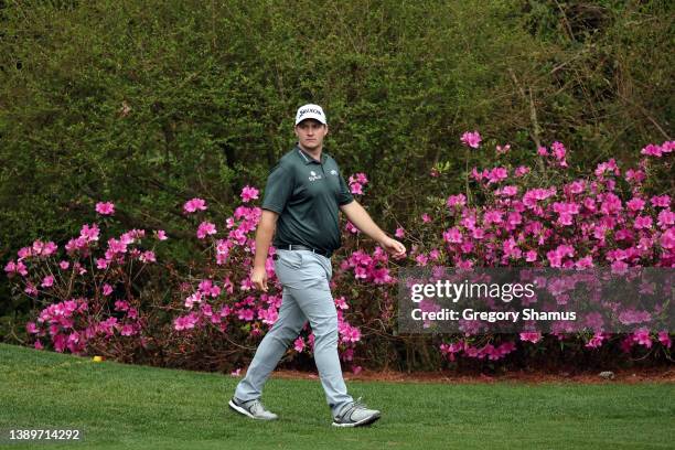 Sepp Straka of Austria walks to the 14th tee during a practice round prior to the Masters at Augusta National Golf Club on April 05, 2022 in Augusta,...