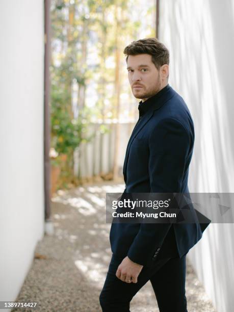 Singer Michael Buble is photographed for Los Angeles Times on March 14, 2022 in West Hollywood, California. PUBLISHED IMAGE. CREDIT MUST READ: Myung...