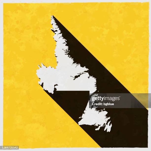 Newfoundland Abstract Map Geography Of Newfoundland And Labrador Photos and Premium High Res ...
