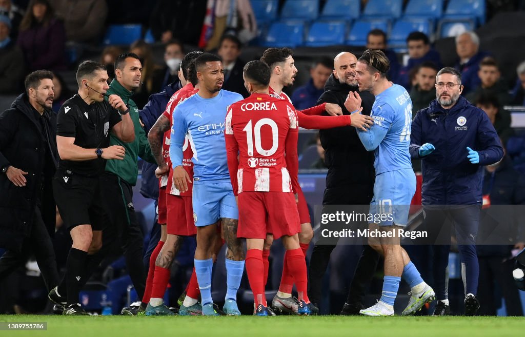 Manchester City v Atlético Madrid Quarter Final Leg One - UEFA Champions League