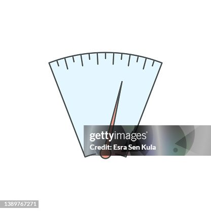 Scale Indicator Flat Line Icon with Editable Stroke Scale Indicator Flat Line Icon with Editable Stroke