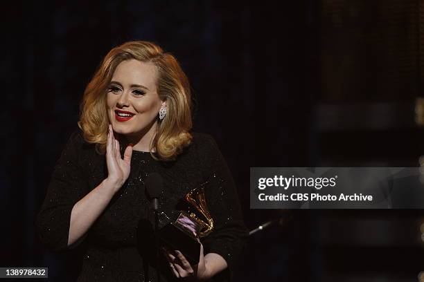 Winner, Adele during "The 54th Annual GRAMMY Awards", Sunday, Feb. 12 at STAPLES Center in Los Angeles from 8:00-11:30 PM, ET/PT.