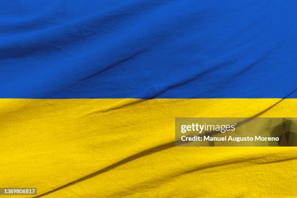 flag of ukraine - bandeira-da-ucrânia imagens e fotografias de stock