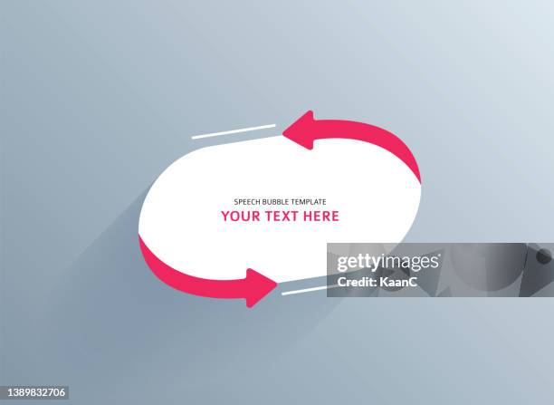 vector quote template trendy style stock illustration on abstract gradient colored background - bubble font stock illustrations