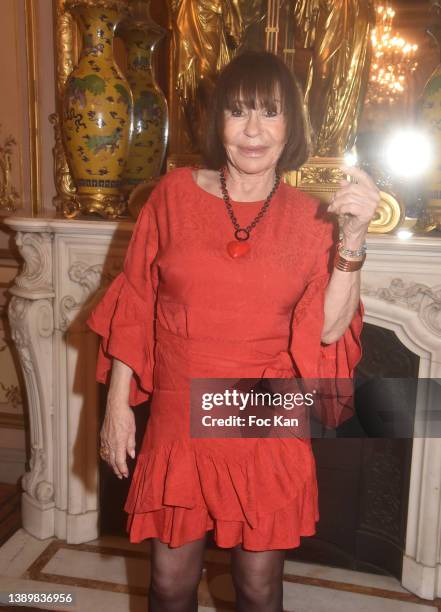 Daniele Evenou attends "Pictur'Elle" Fabienne Thibeault Paris Collection for Plus Size Women Show at Mairie du 8eme on April 05, 2022 in Paris,...