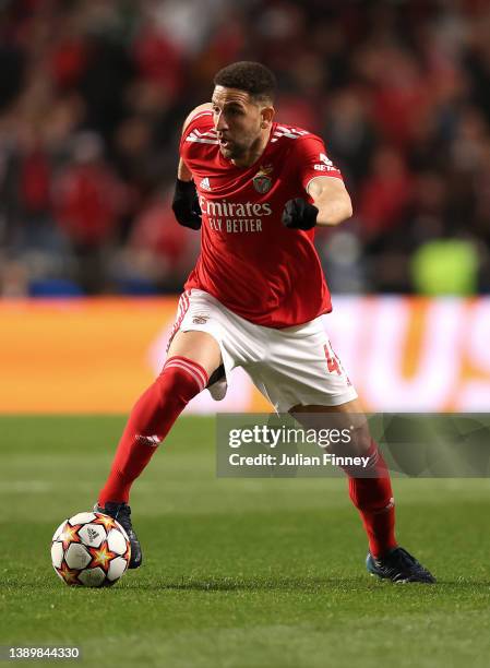 Adel Taarabt of Benfica in action during the UEFA Champions League Quarter Final Leg One match between SL Benfica and Liverpool FC at Estadio da Luz...