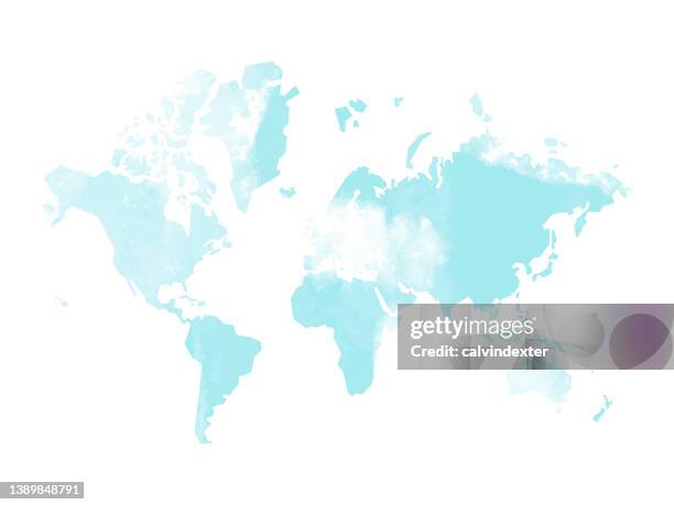 illustrazioni stock, clip art, cartoni animati e icone di tendenza di effetto texture mappa del mondo - planisfero antico