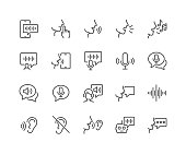 Line Voice Icons