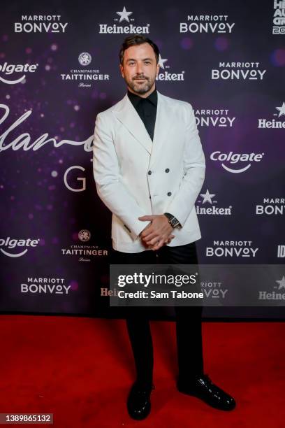 Darren McMullen attends the Glamour On The Grid party on April 06, 2022 in Melbourne, Australia.