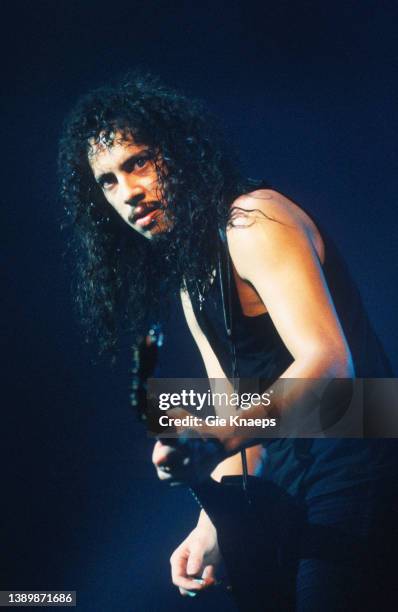 Metallica, Kirk Hammett, Flanders Expo, Gent, Belgium, 22nd October 1992.