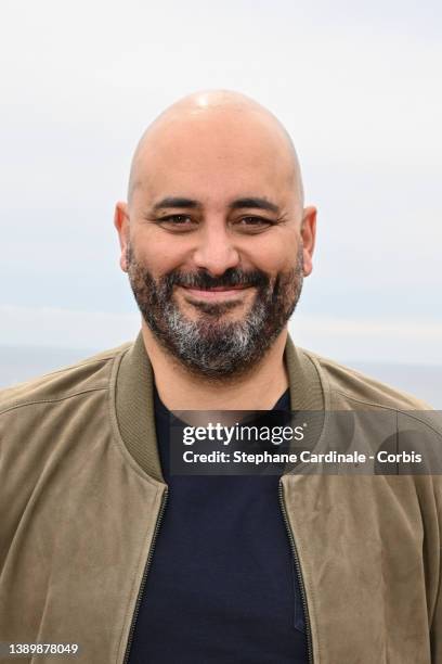 Jérôme Commandeur attends the "Le Flambeau" photocall during the 5th Canneseries Festival on April 06, 2022 in Cannes, France.