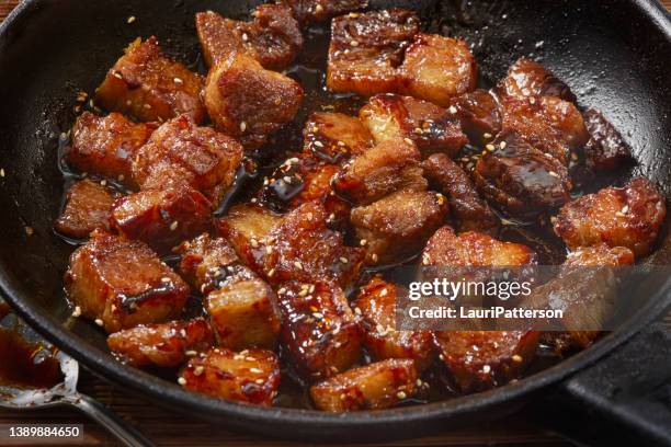 chinesische geschmort schweinebauch - schweinebauch stock-fotos und bilder