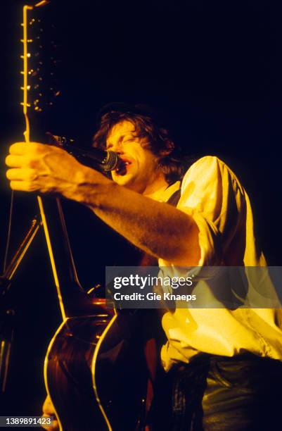 The Waterboys, Mike Scott, Brielpoort, Deinze, Belgium, 13th December 1985.