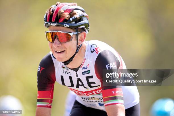Davide Formolo of UAE Team Emirates rides during the 61st Itzulia Basque Country 2022 - Stage 3 a 181,7km stage from Llodio to Amurrio on April 06,...
