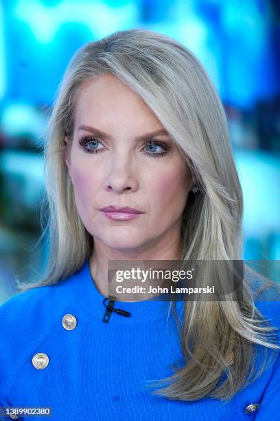 Dana Perino from the Fox Network interviews diplomat and politician, Nikki Haley visits "America's Newsroom" at Fox News Channel Studios on April 06,...