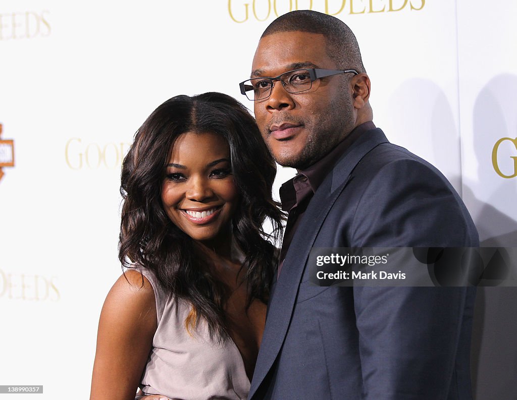 Actress Gabrielle Union and actor Tyler Perry attend Lionsgate's