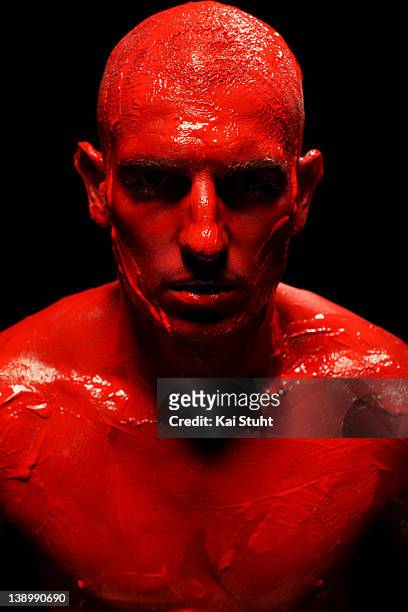 Footballer Mladen Petric is photographed on April 6, 2008 in Munich, Germany.