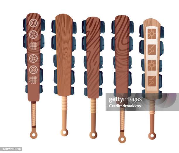macuahuitl - inca stock illustrations