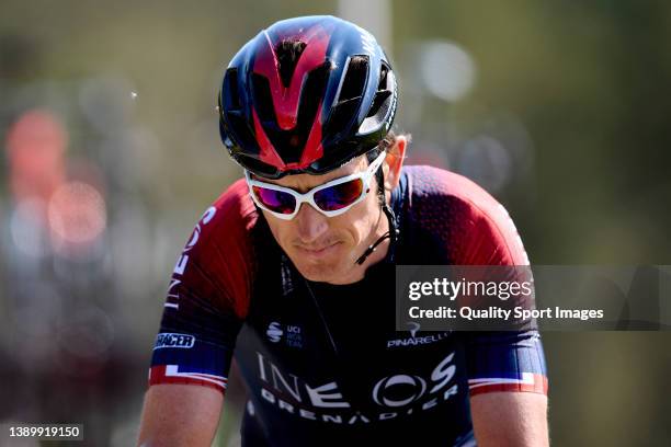 Geraint Thomas of Ineos Grenadierse rides during the 61st Itzulia Basque Country 2022 - Stage 3 a 181,7km stage from Llodio to Amurrio on April 06,...