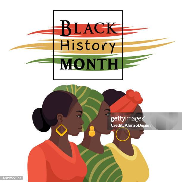 ブラック・ヒストリー・マンスアフリカ系アメリカ人の歴史。 - afro点のイラスト素材／クリップアート素材／マンガ素材／アイコン素材