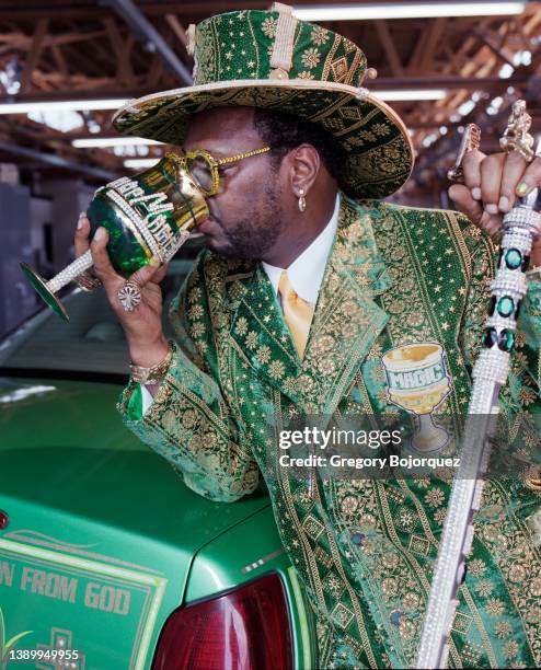 American pimp Don "Magic" Juan in February, 2005 in Culver City, California.