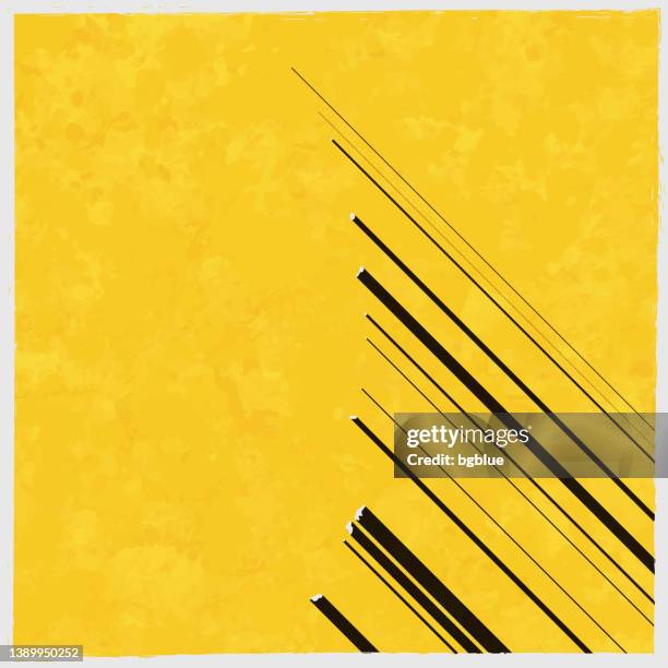 northern mariana islands map with long shadow on textured yellow background - northern mariana islands stock illustrations