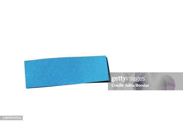 blue piece of paper - sticker stock pictures, royalty-free photos & images