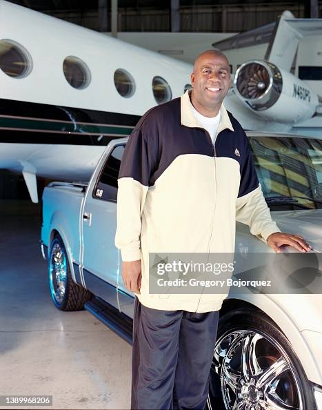 Magic Johnson Drag Racing American former professional basketball player Magic Johnson at Van ...