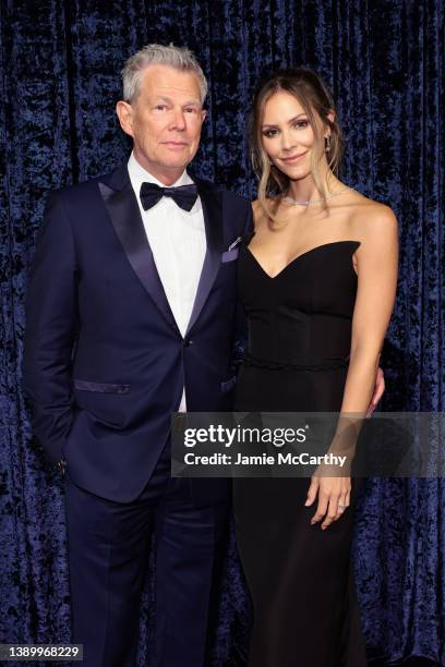 David Foster and Katharine McPhee attend the Clive Davis 90th Birthday Celebration at Casa Cipriani on April 06, 2022 in New York City.