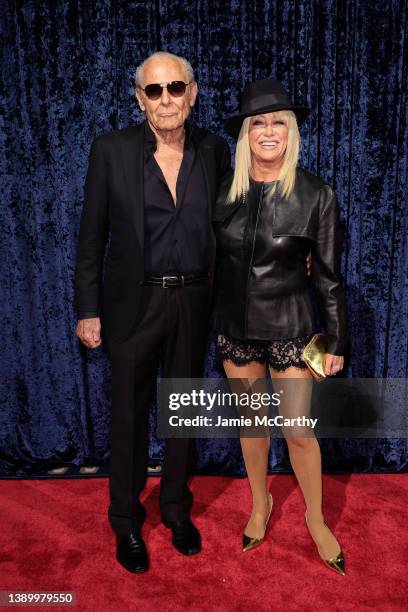 Alan Hamel and Suzanne Somers attend the Clive Davis 90th Birthday Celebration at Casa Cipriani on April 06, 2022 in New York City.