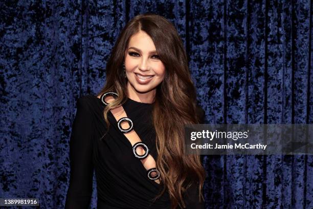 Thalia attends the Clive Davis 90th Birthday Celebration at Casa Cipriani on April 06, 2022 in New York City.