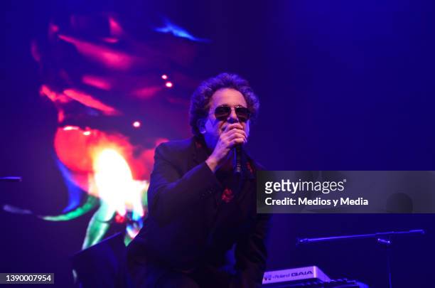 Singer Andres Calamro performs during a live show at Pepsi Center WTC on April 6, 2022 in Mexico City, Mexico.
