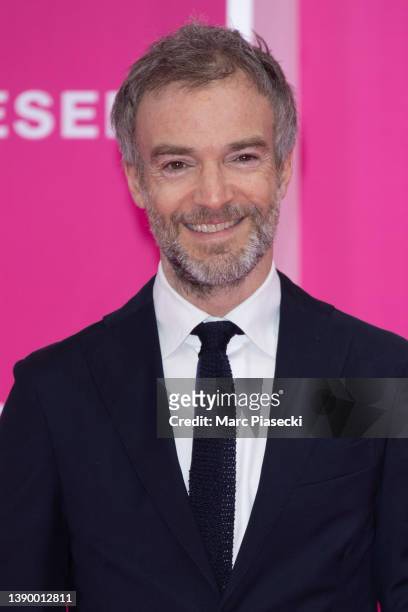 Jonathan Lambert attends the pink carpet during the 5th Canneseries Festival - Day Six on April 06, 2022 in Cannes, France.