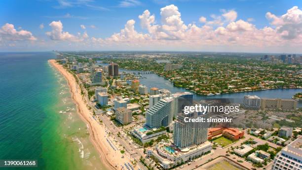 hotels on central beach - fort lauderdale imagens e fotografias de stock