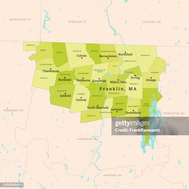 5 066 Franklin Ma Stock Photos High Res Pictures And Images Getty Ma Franklin Vector Map Green 