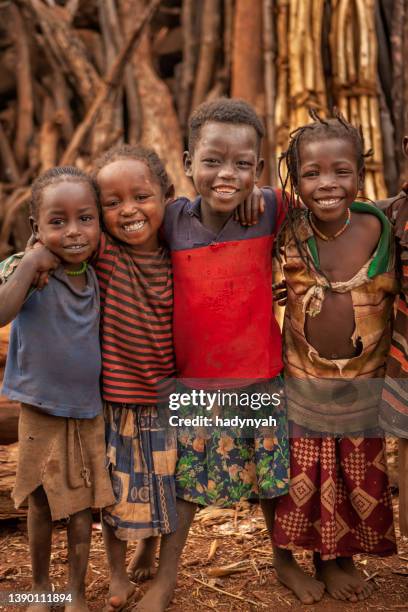 group of african children, east africa - ethiopia child stock pictures, royalty-free photos & images