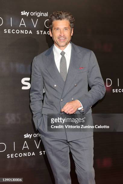 Patrick Dempseyattends the "Diavoli" Tv Series Second Season Premiere at The Space Odeon on April 07, 2022 in Milan, Italy.