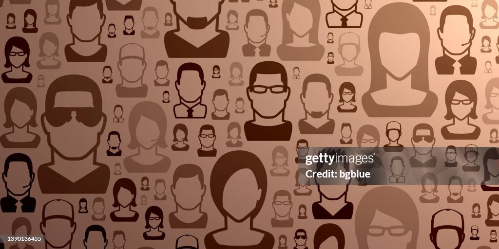 Abstract People Pattern Background Abstract Brown Background People Pattern High-Res Vector Graphic ...