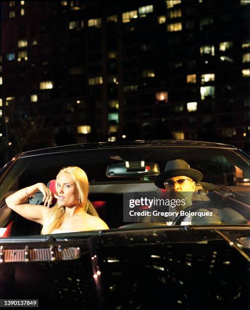 Rapper and actor Ice-T with his wife Coco Austin in October, 2005 in New York City, New York.