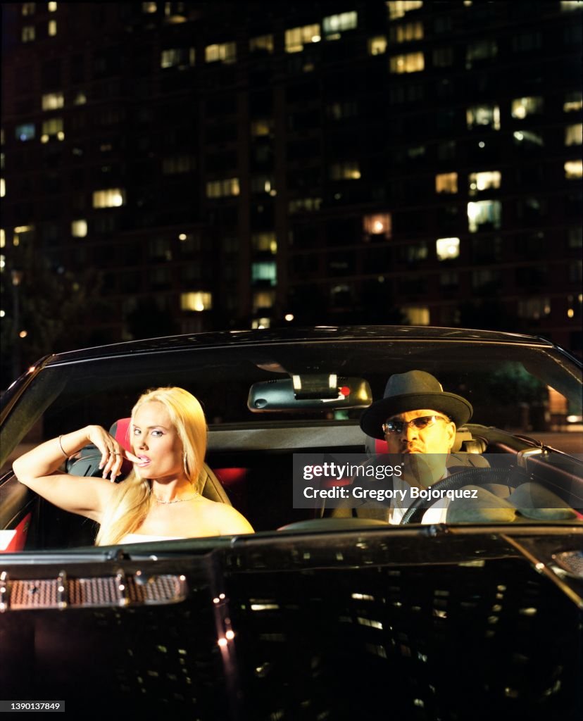 Rapper and actor Ice-T with his wife Coco Austin in October, 2005 in ...